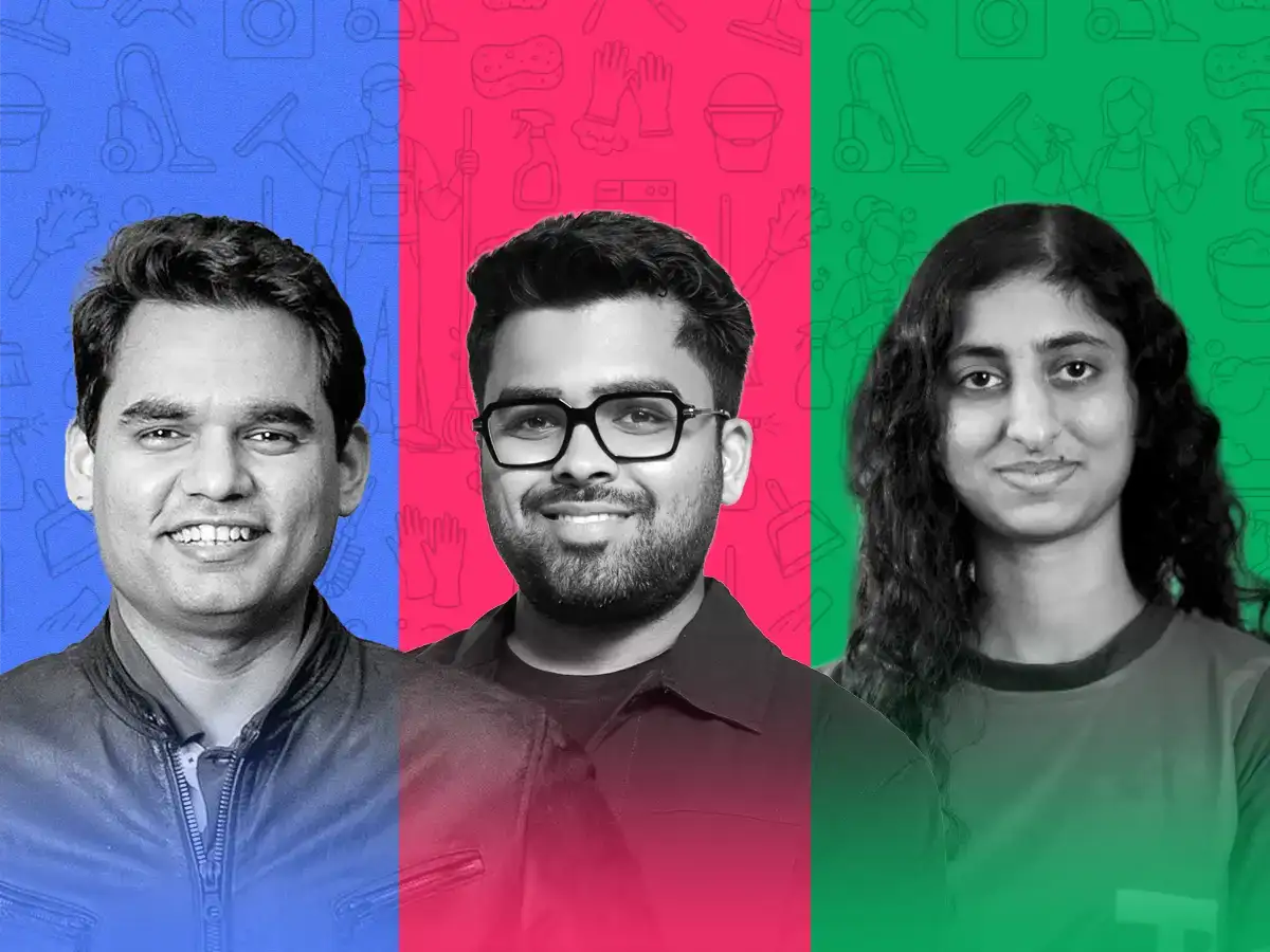 L to R: Urban Company Abhiraj Bhal, Snabbit Aayush Aggarwal and Pronto Anjali Sardana